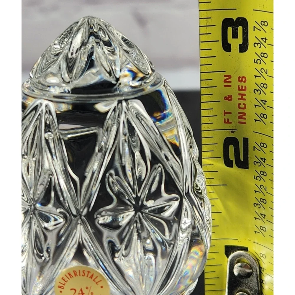 24% Lead Crystal Decorative Egg  Vintage German Bleikristal